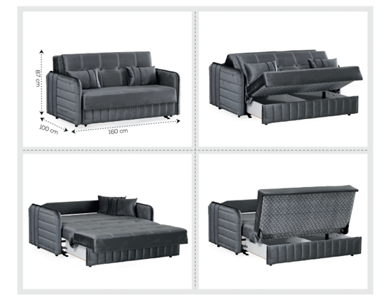 ספה עם מידות