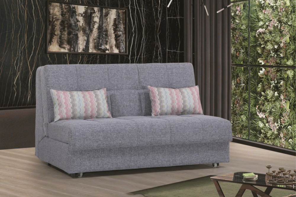 סלון אפור ללא משענת