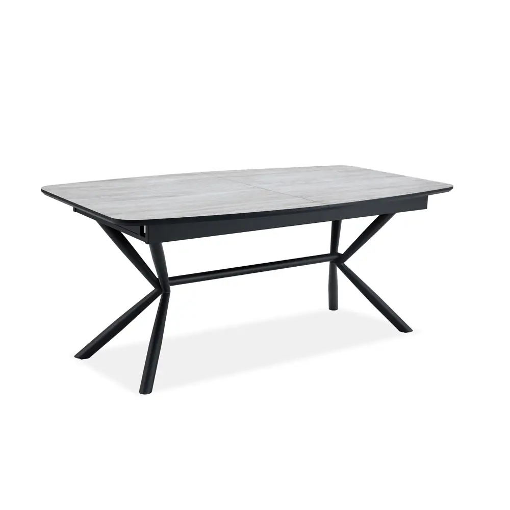 שולחן אוכל נפתח 1.8-2.7 מ' עם רגלי ברזל דגם ניקולס – בז'