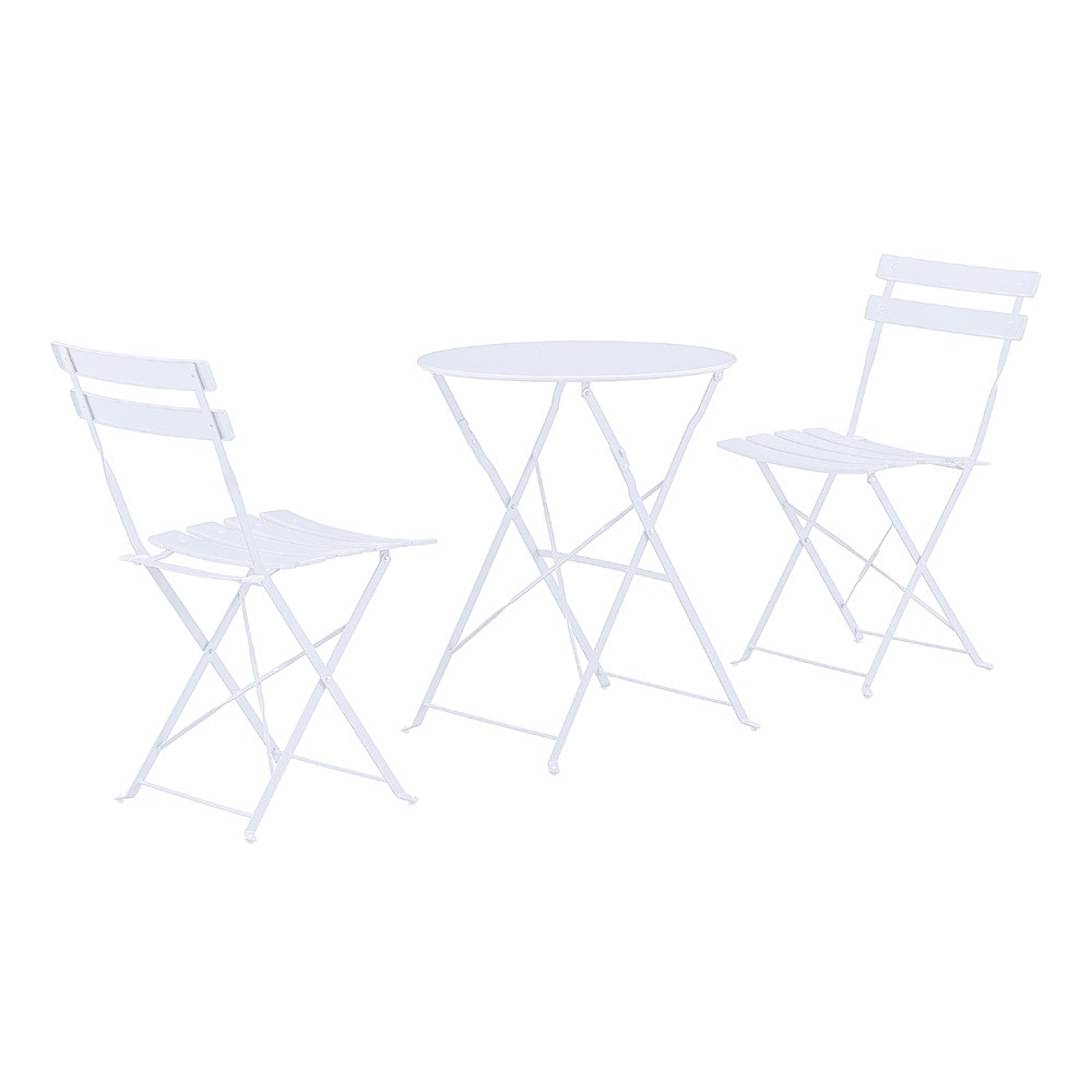 סט ביסטרו זוגי למרפסת ולגן דגם גרדן-לבן