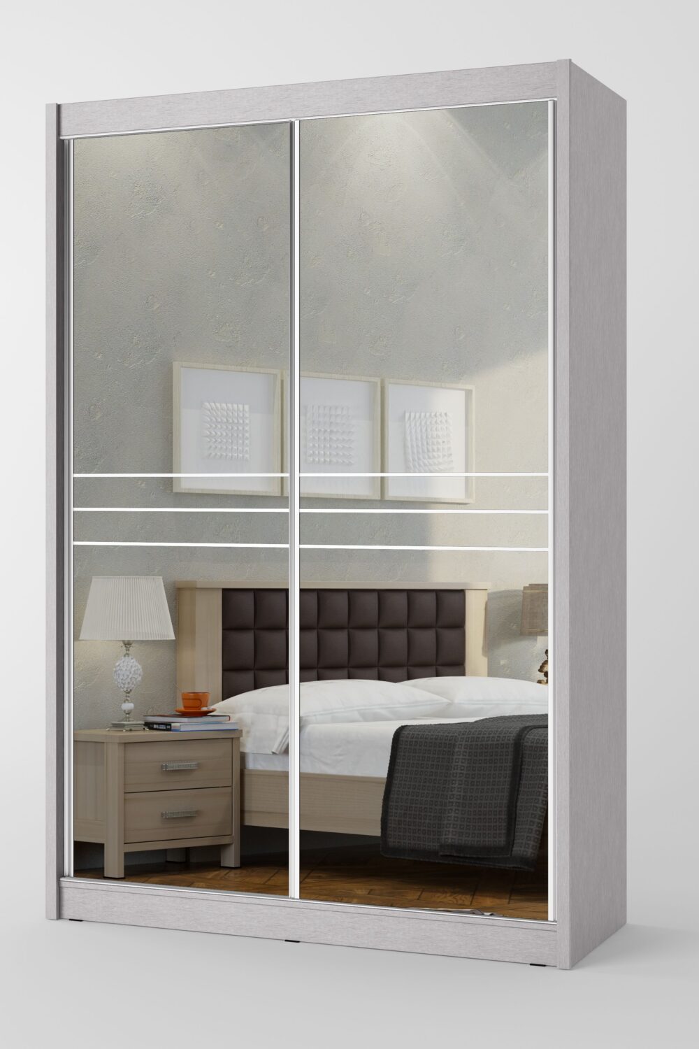 ארון הזזה 2 דלתות דגם - מורנה