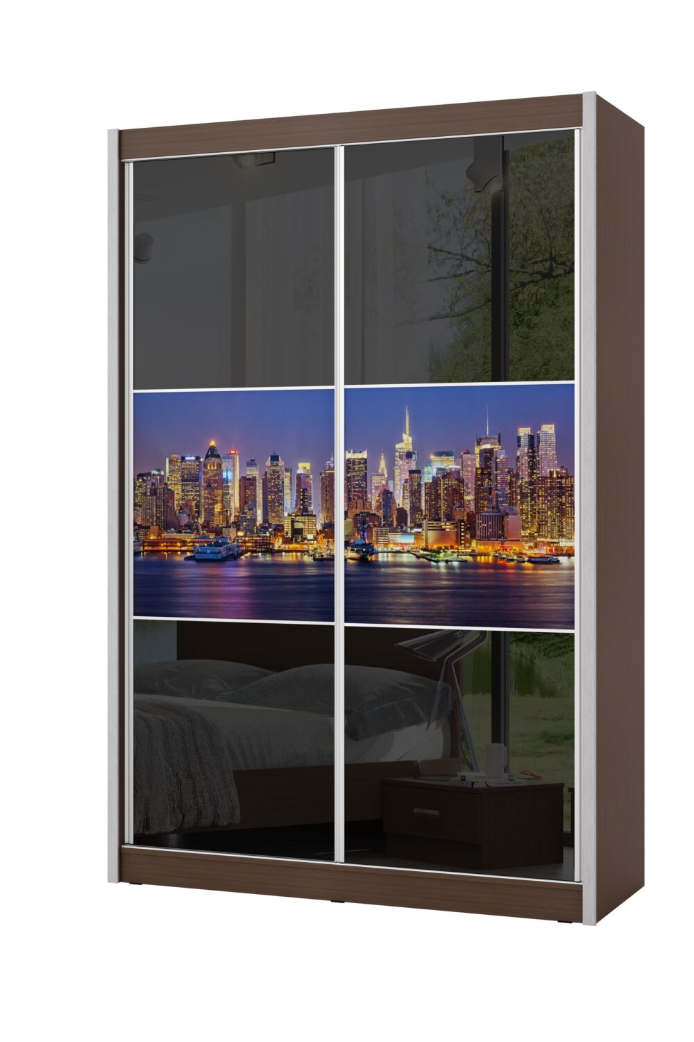 ארון הזזה 2 דלתות דגם - ניו יורק